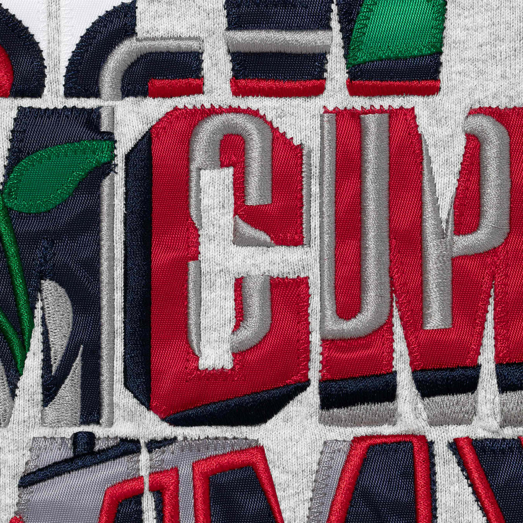 Blessed Appliqué Zip Up Hooded Sweatshirt - Shop - Supreme