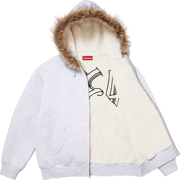 Faux Fur Zip Up Hooded Sweatshirt - Shop - Supreme