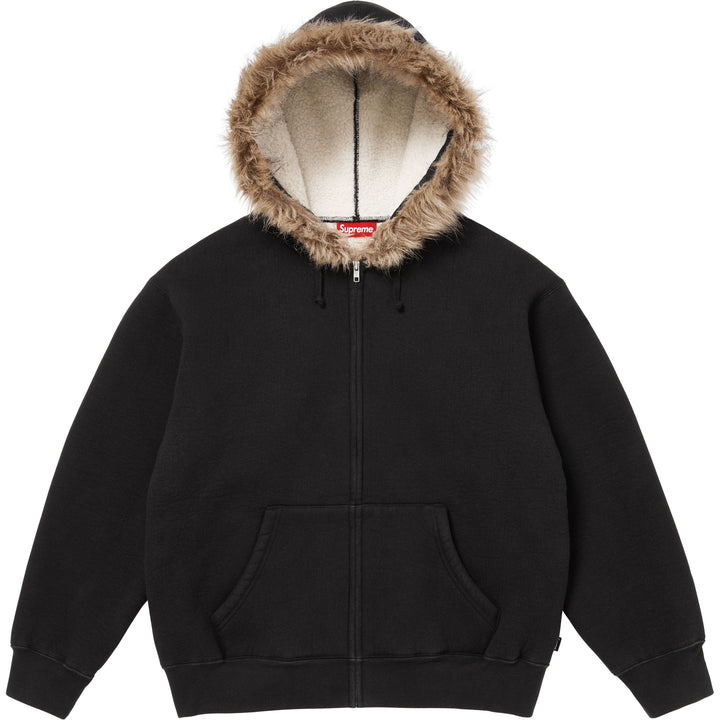 Faux Fur Zip Up Hooded Sweatshirt - Shop - Supreme