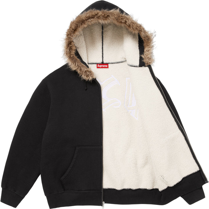 Supreme ジップアップ ジャケット L Faux Fur Zip Up Hooded Sweatshirt - Shop - Supreme