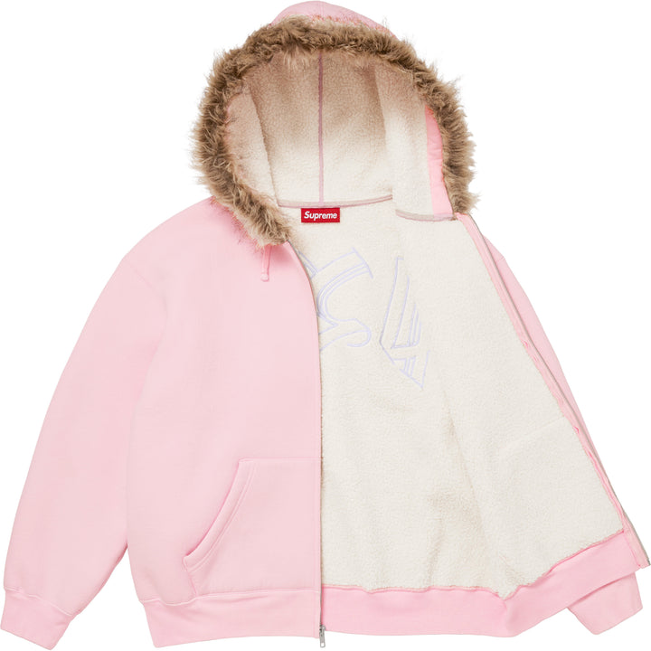 トップス Supreme Work Zip Up Hooded Sweatshirt Faux Fur Zip Up Hooded Sweatshirt - Shop - Supreme