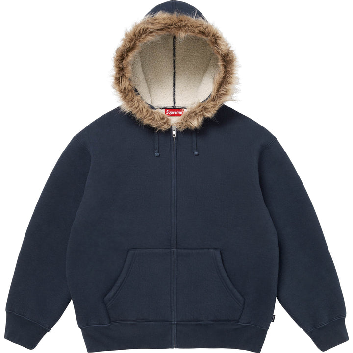 Faux Fur Zip Up Hooded Sweatshirt - Shop - Supreme