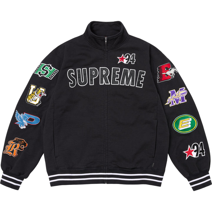 美品M Supreme S Logo Zip Up Black Supreme® / MM6 Maison Margiela Zip Up Box Logo Hooded Sweatshirt