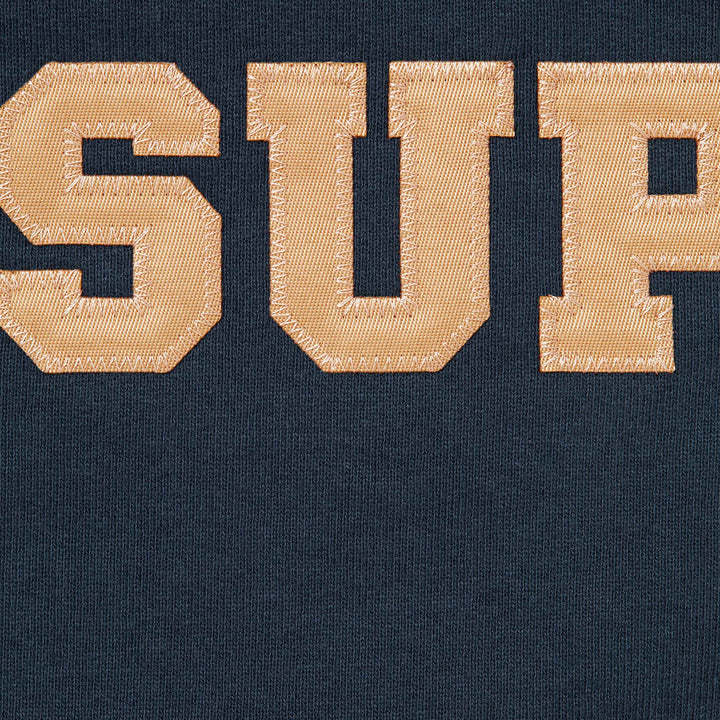 Collegiate Appliqué Zip Up Hooded Sweatshirt