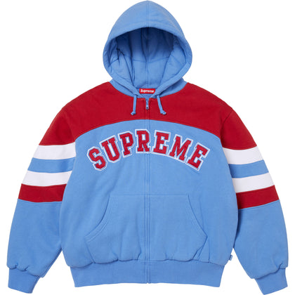 Filled Zip Up Hooded Sweatshirt