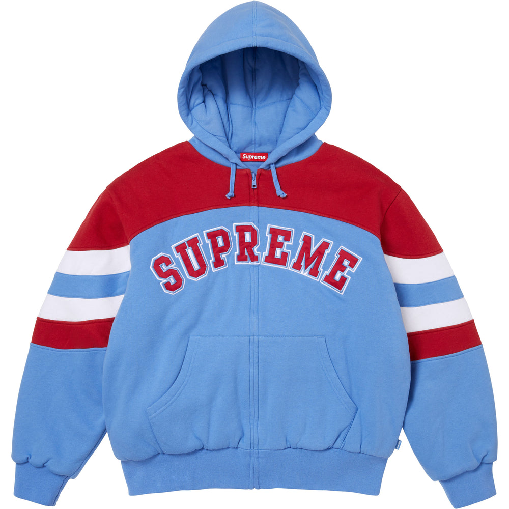 Filled Zip Up Hooded Sweatshirt