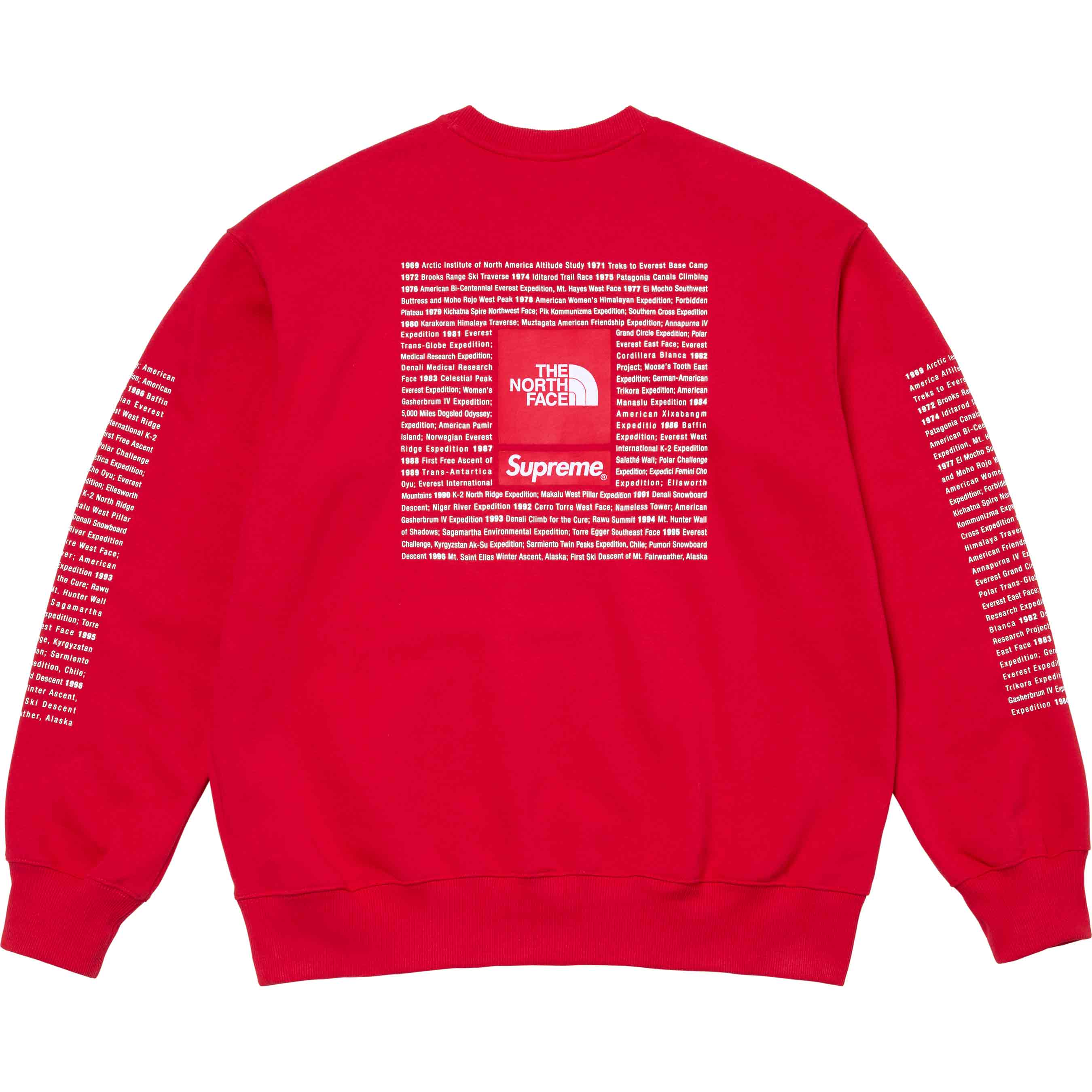 Supreme the north top face crewneck