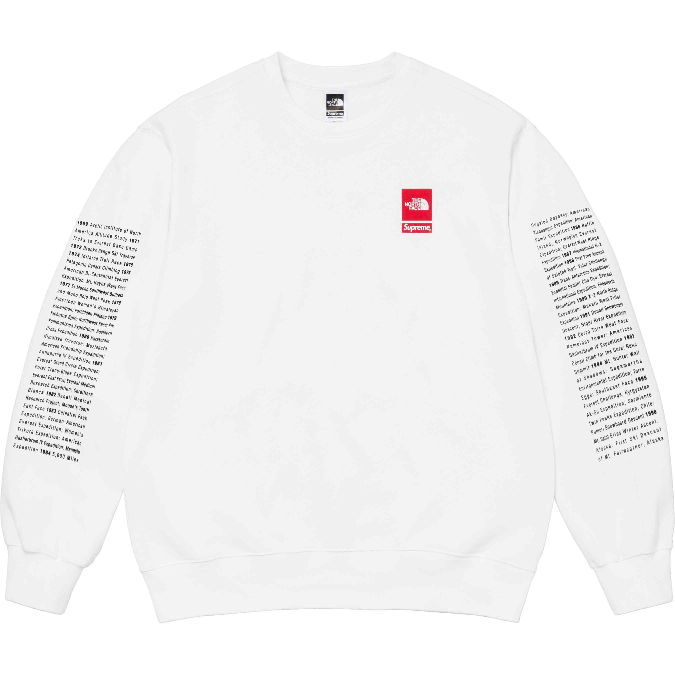 Supreme clearance sweatshirt white