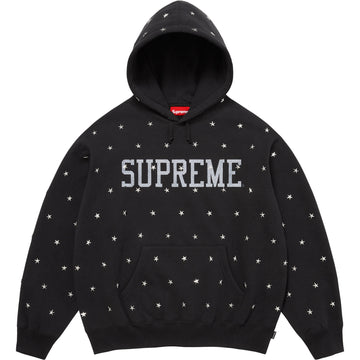 Stars Studded Hooded Sweatshirt