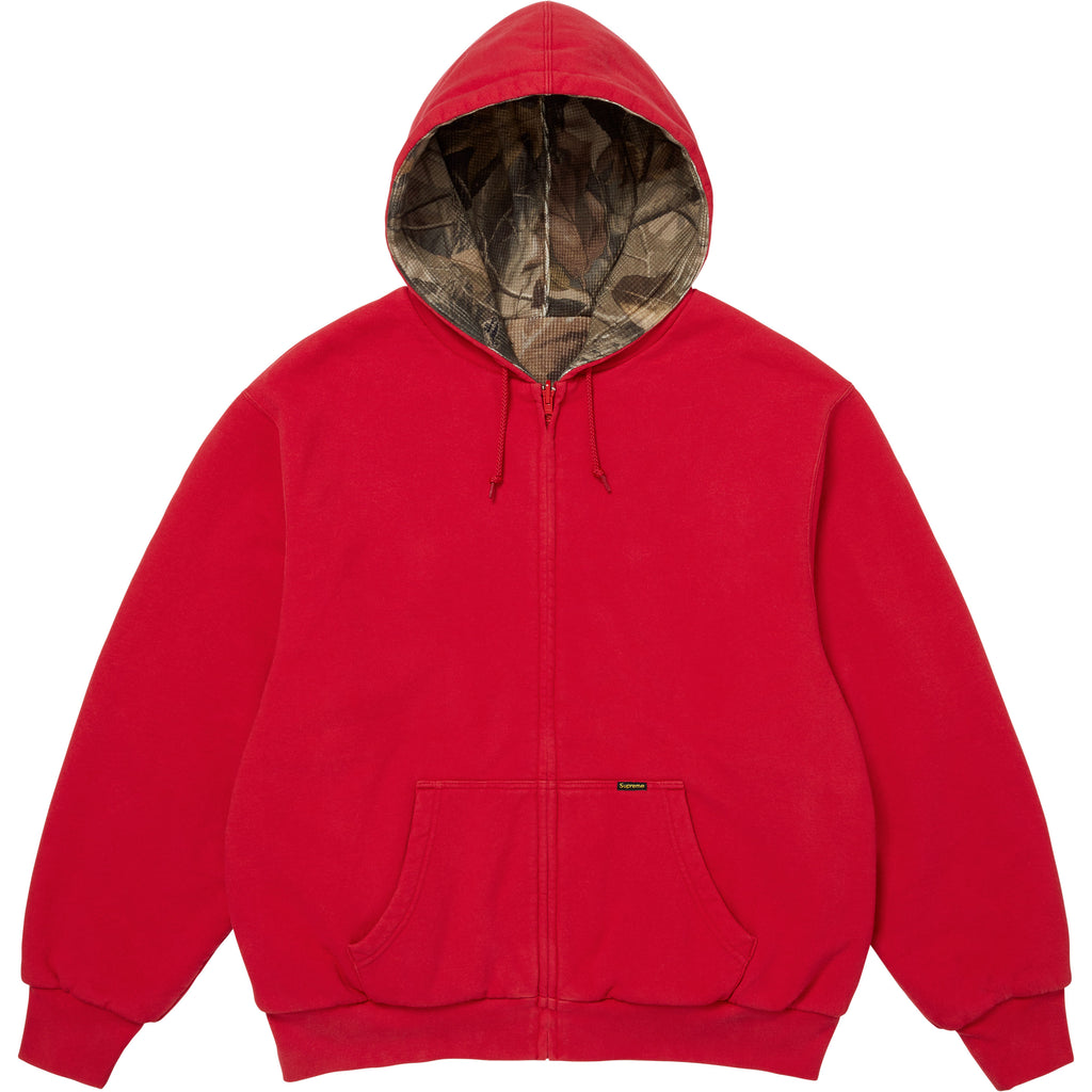 Reversible Work Zip Up Hooded Sweatshirt
