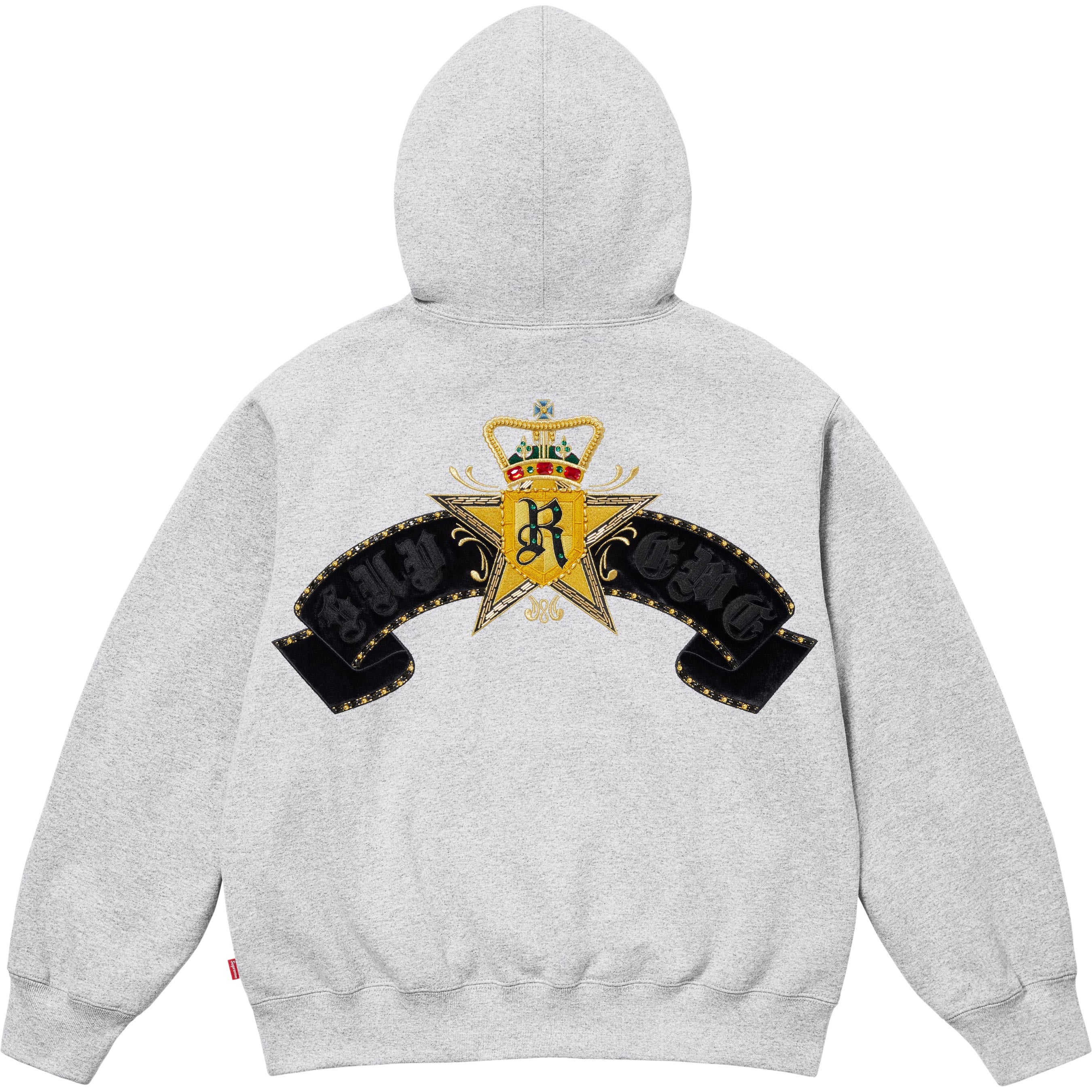 Crest Zip Up Hooded Sweatshirt - Shop - Supreme
