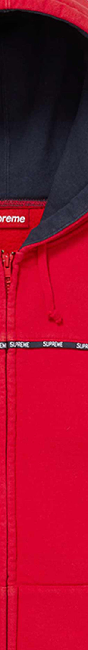 Piping Zip Up Hooded Sweatshirt-4