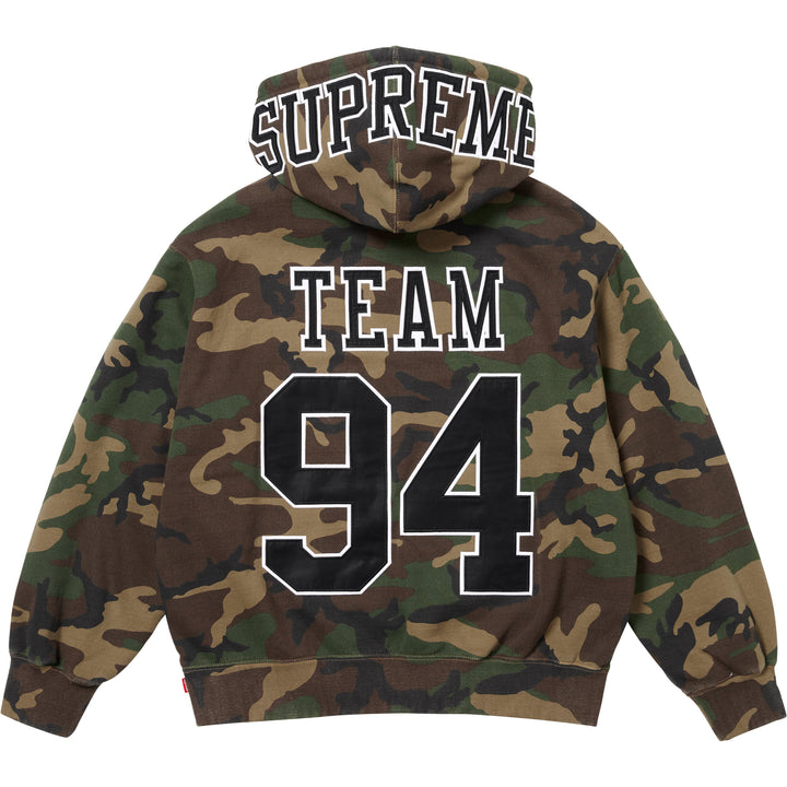 Supreme Team Flocked Hooded Sweatshirt (SS23) - $178