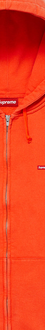 Small Box Zip Up Hooded Sweatshirt