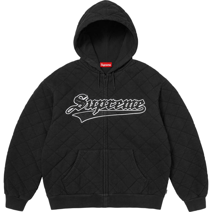 Quilted Zip Up Hooded Sweatshirt-10