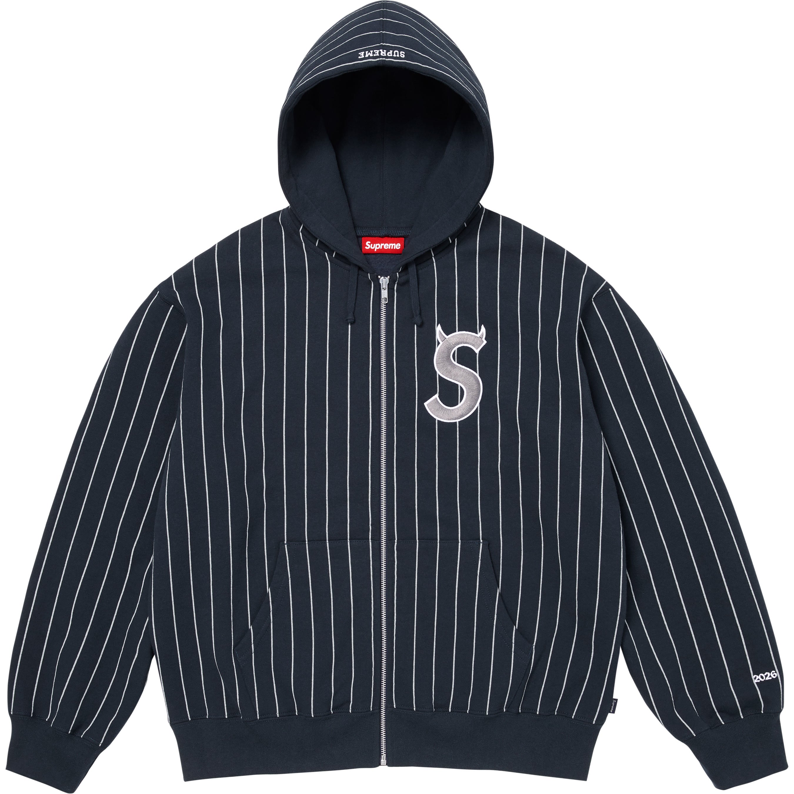 Devil S Logo Zip Up Hooded Sweatshirt - Shop - Supreme