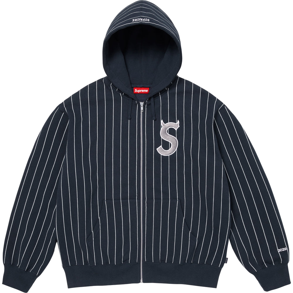 Devil S Logo Zip Up Hooded Sweatshirt