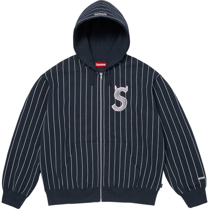 Devil S Logo Zip Up Hooded Sweatshirt
