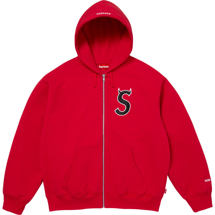 Devil S Logo Zip Up Hooded Sweatshirt - Shop - Supreme