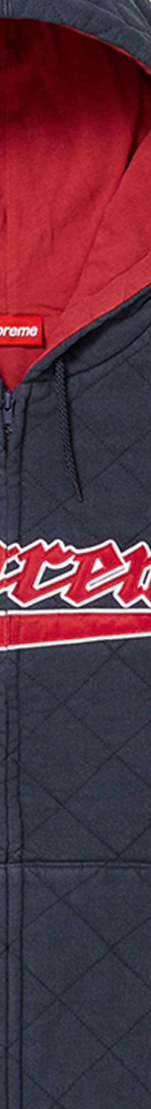 Quilted Zip Up Hooded Sweatshirt-5