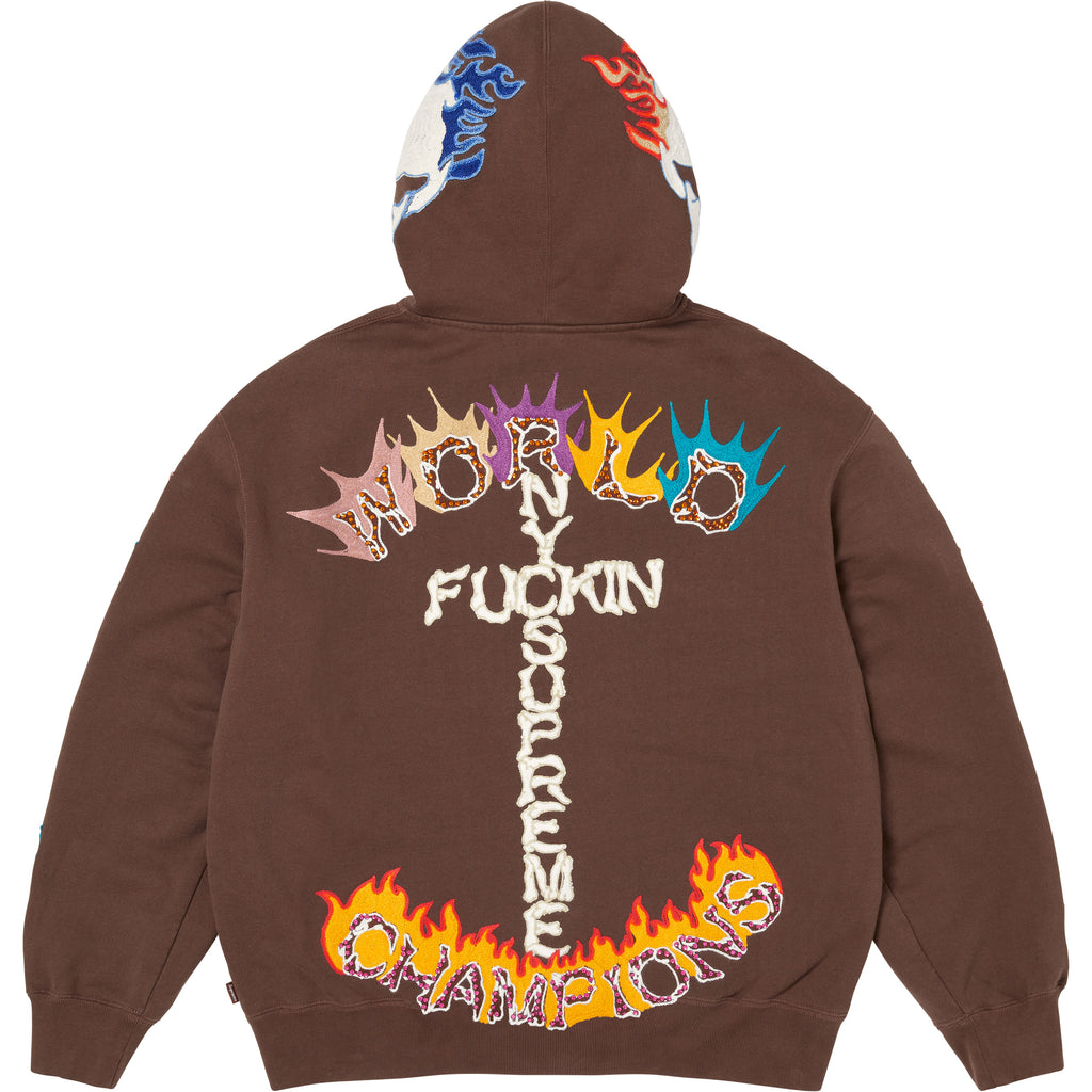 Fuck You Zip Up Hooded Sweatshirt
