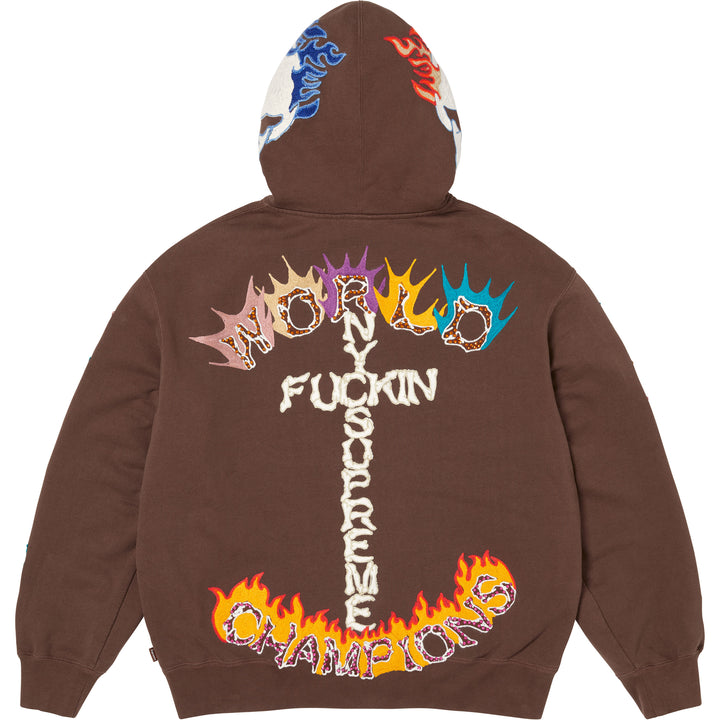 Fuck You Zip Up Hooded Sweatshirt - Shop - Supreme