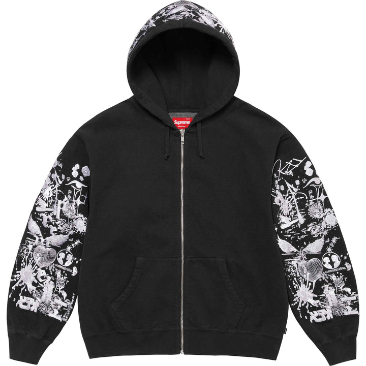 AOI Zip Up Hooded Sweatshirt