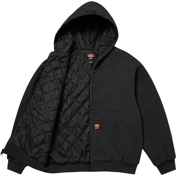 スケートボード Supreme x Dickies Quilted Lined Zip Up Supreme®/Dickies® Quilted Lined Zip Up Hooded Sweatshirt