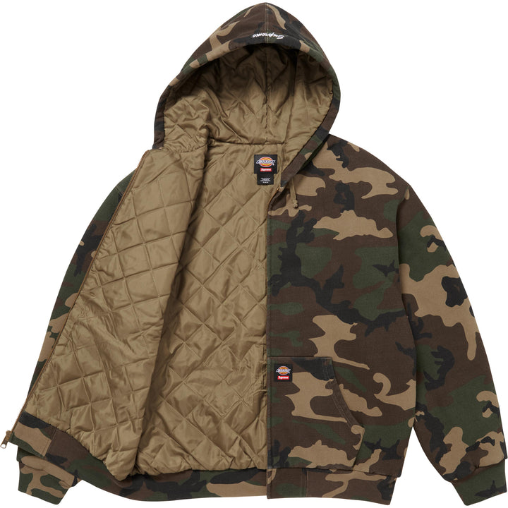 Supreme®/Dickies® Quilted Lined Zip Up Hooded Sweatshirt