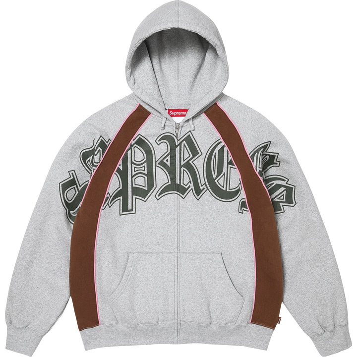 Paneled Zip Up Hooded Sweatshirt - Shop - Supreme