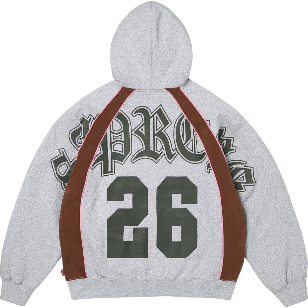 Paneled Zip Up Hooded Sweatshirt - Shop - Supreme