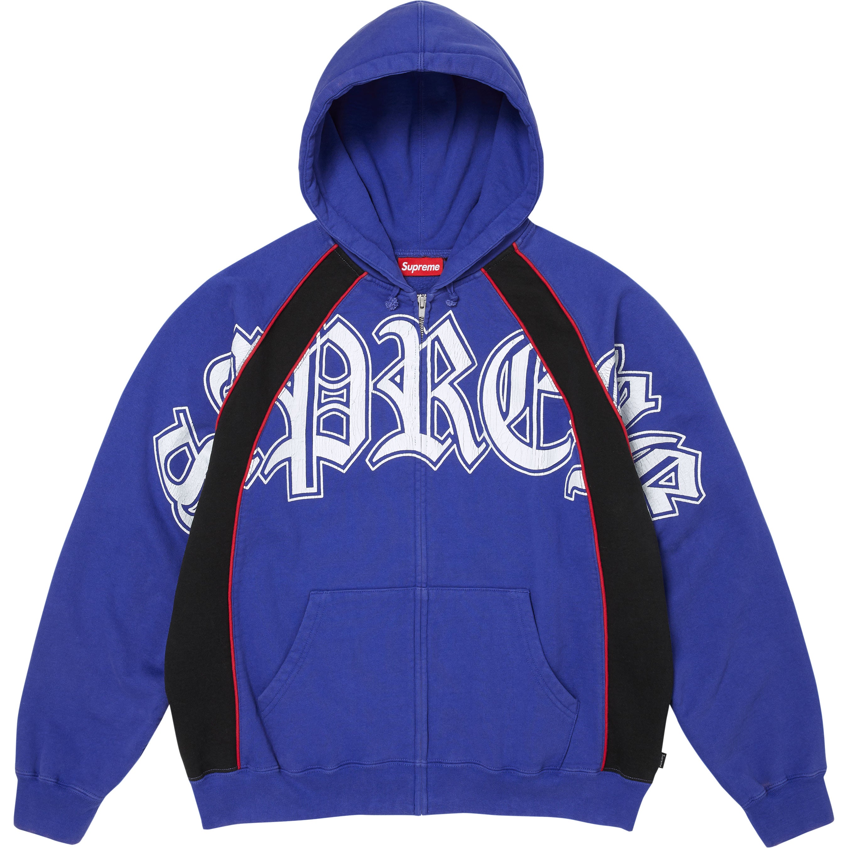 Paneled Zip Up Hooded Sweatshirt - Shop - Supreme