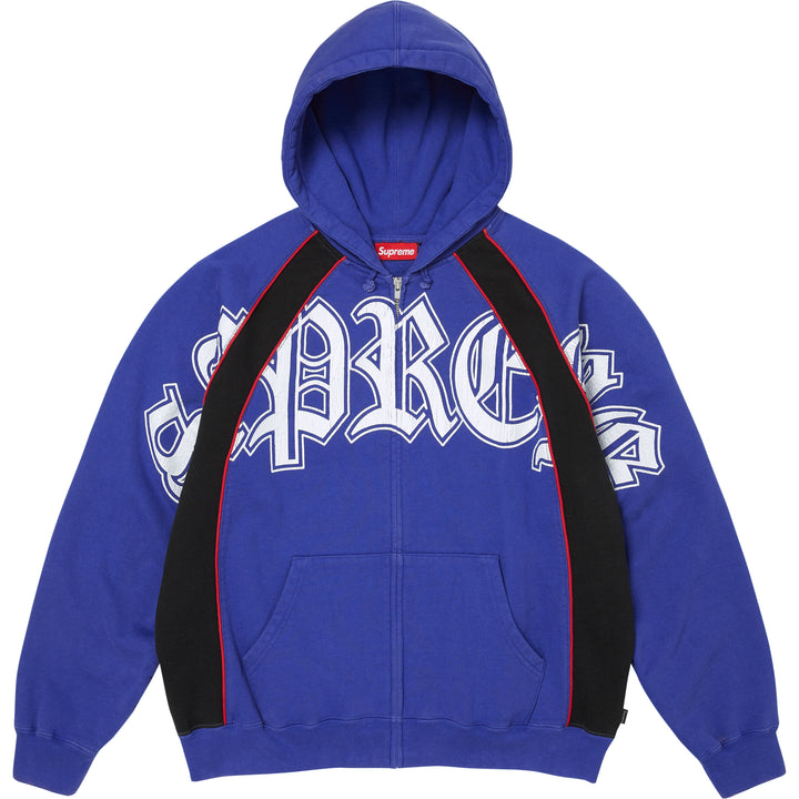 Paneled Zip Up Hooded Sweatshirt - Shop - Supreme