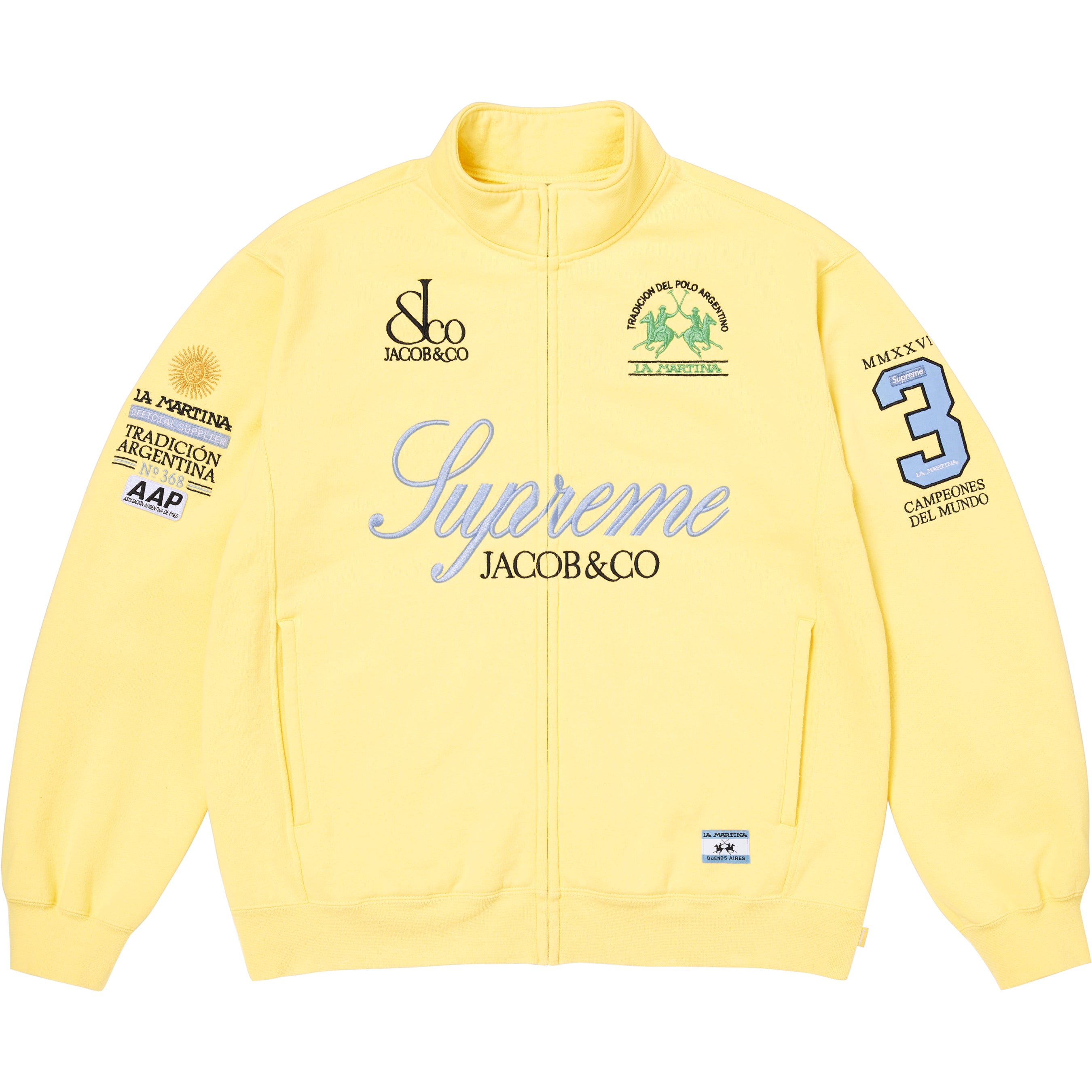 Supreme®/La Martina/Jacob & Co Zip Up Sweatshirt - Shop - Supreme