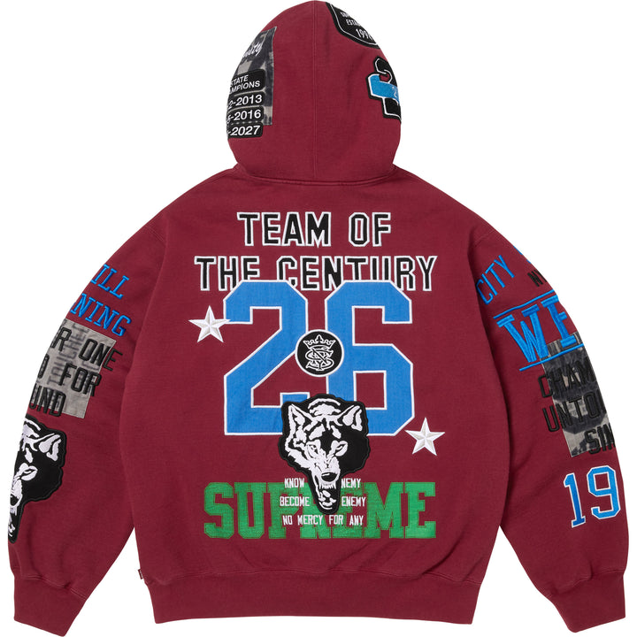 SUPREMEカバーオール Warriors Appliqué Zip Up Hooded Sweatshirt - Shop - Supreme
