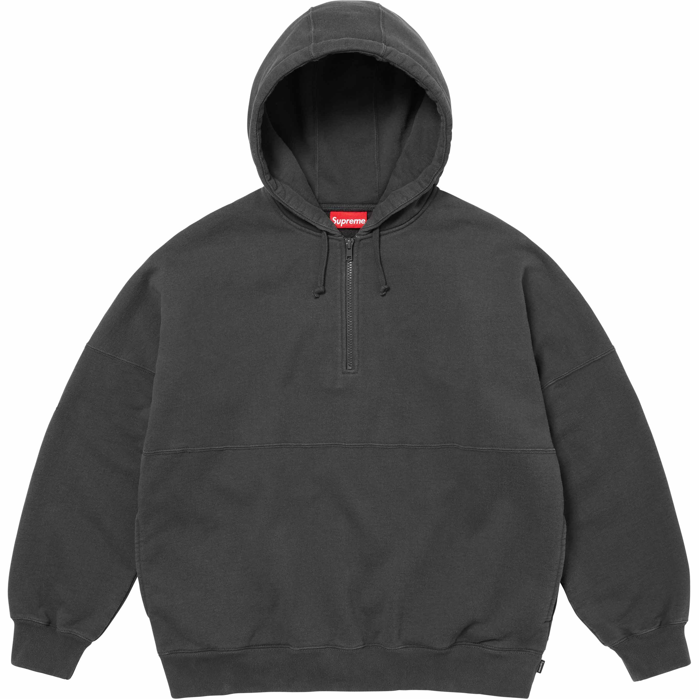 Supreme 2-Tone Half Zip Sweatshirt Black シュプリーム メンズ ...