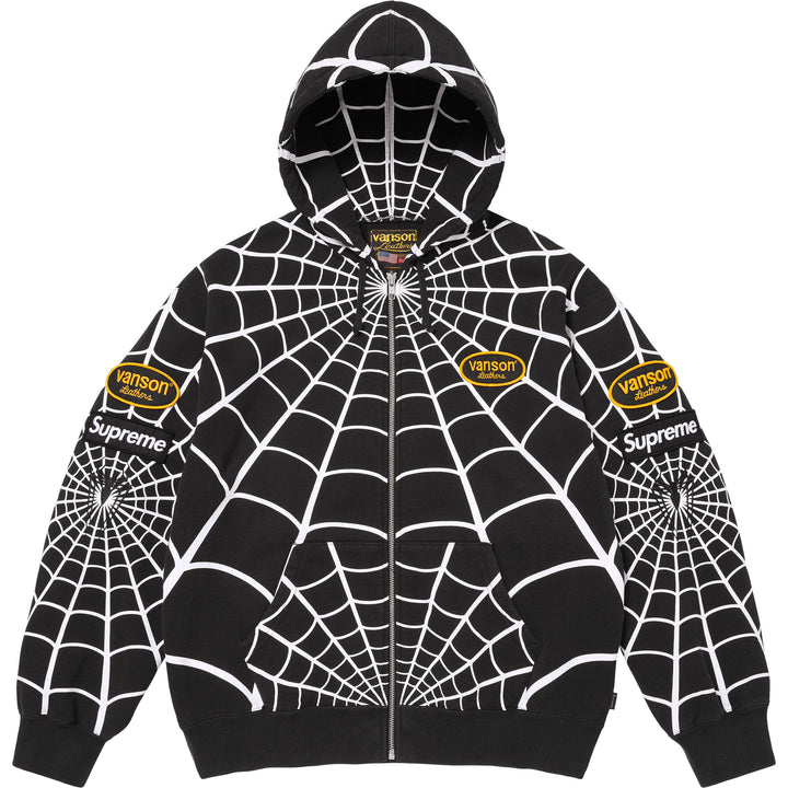Supreme®/Vanson Leathers® Spider-Man Zip Up Hooded Sweatshirt