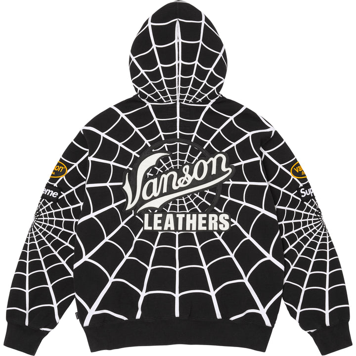 Supreme®/Vanson Leathers® Spider-Man Zip Up Hooded Sweatshirt