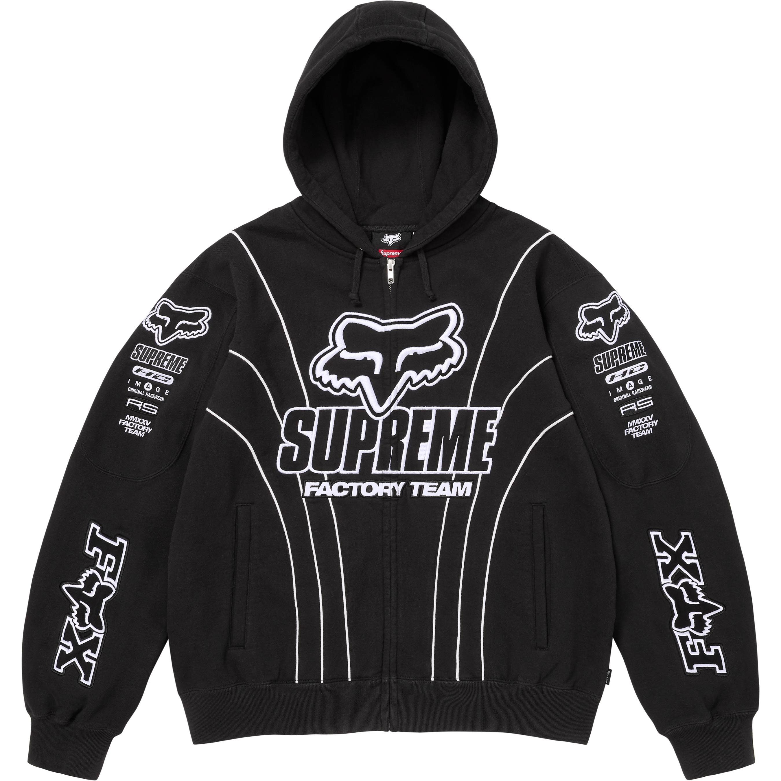 Supreme®/Fox Racing® Zip Up Hooded Sweatshirt1