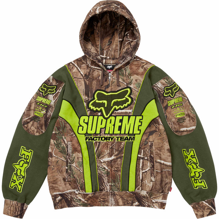 Supreme®/Fox Racing® Zip Up Hooded Sweatshirt - Shop - Supreme