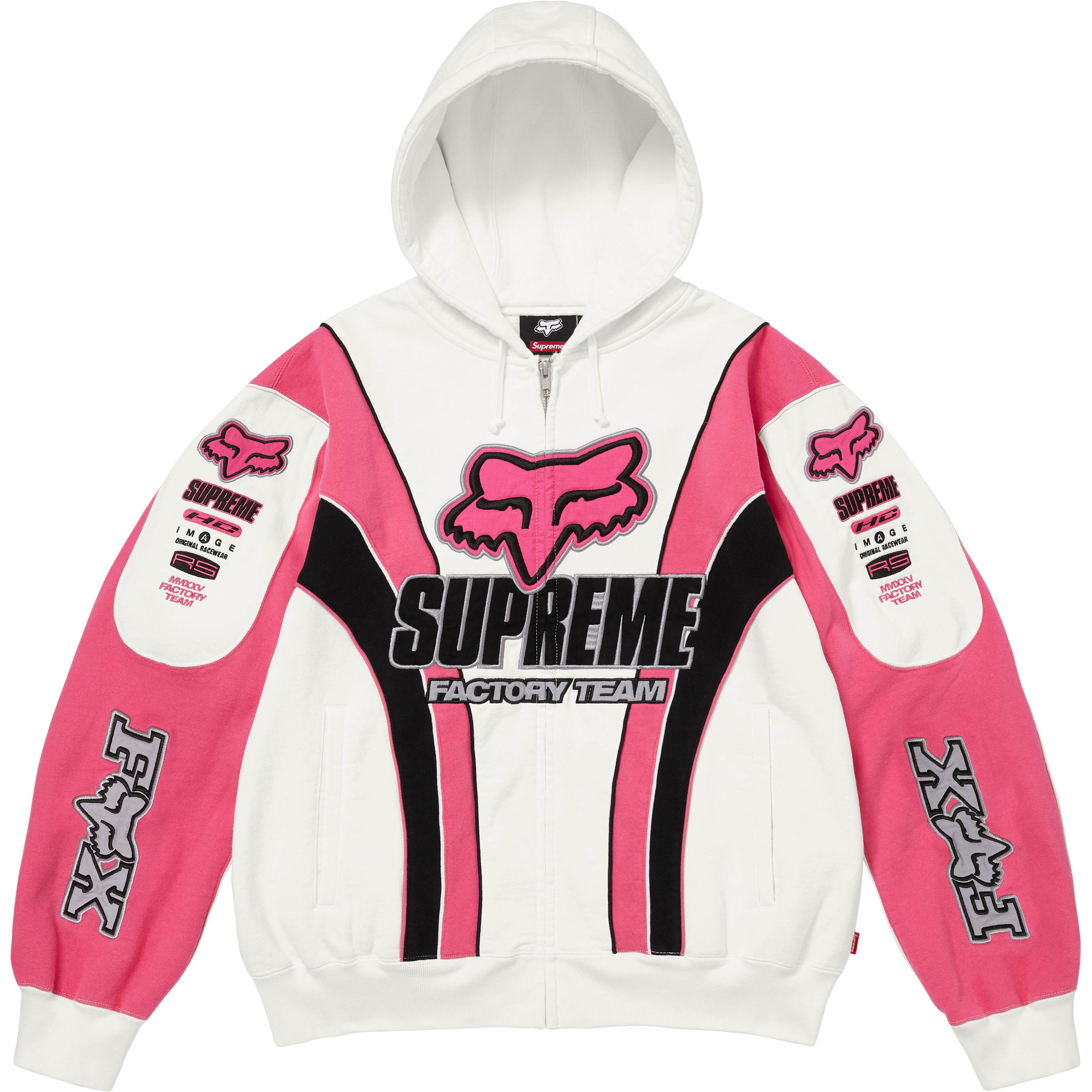 Supreme®/Fox Racing® Zip Up Hooded Sweatshirt - Shop - Supreme