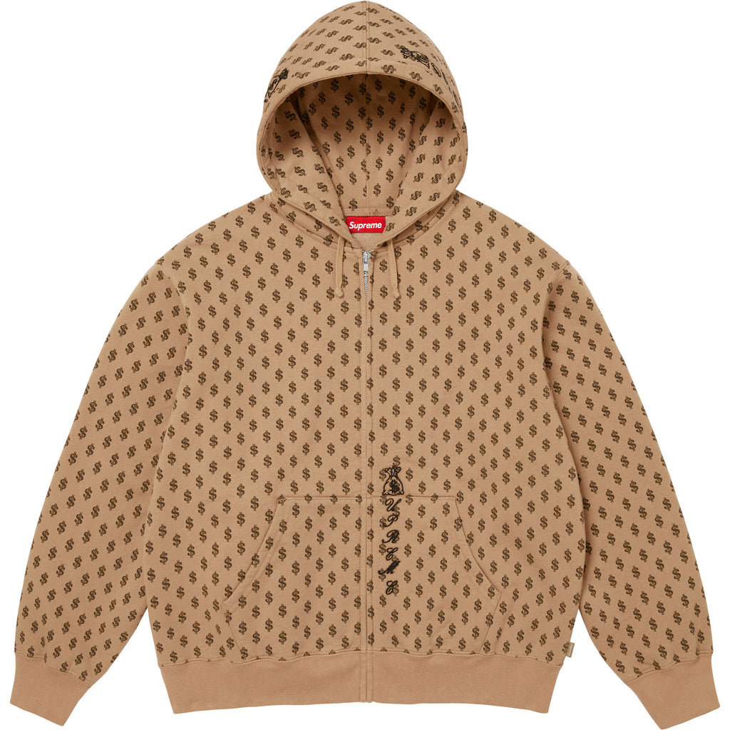 God Over Money Zip Up Hooded Sweatshirt