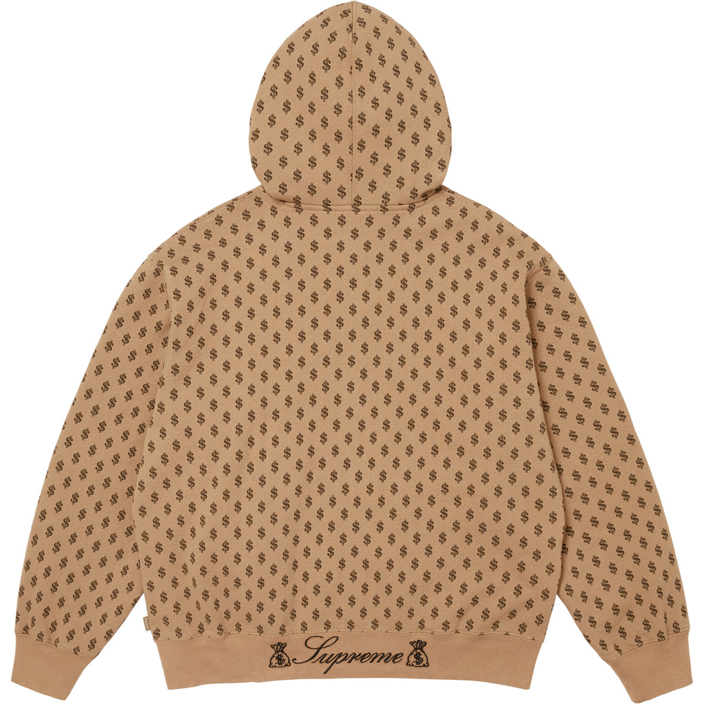 God Over Money Zip Up Hooded Sweatshirt
