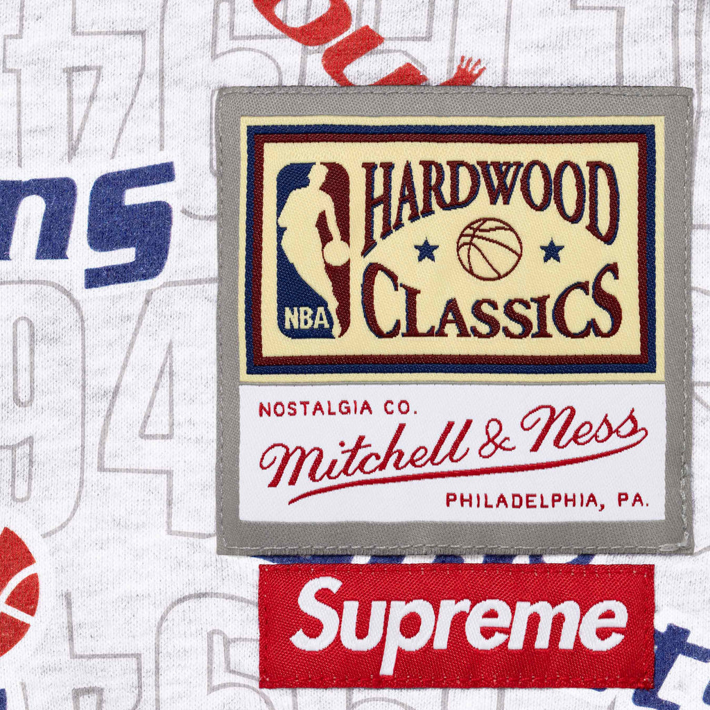 Supreme®/Mitchell & Ness® Teams Zip Up Hooded Sweatshirt