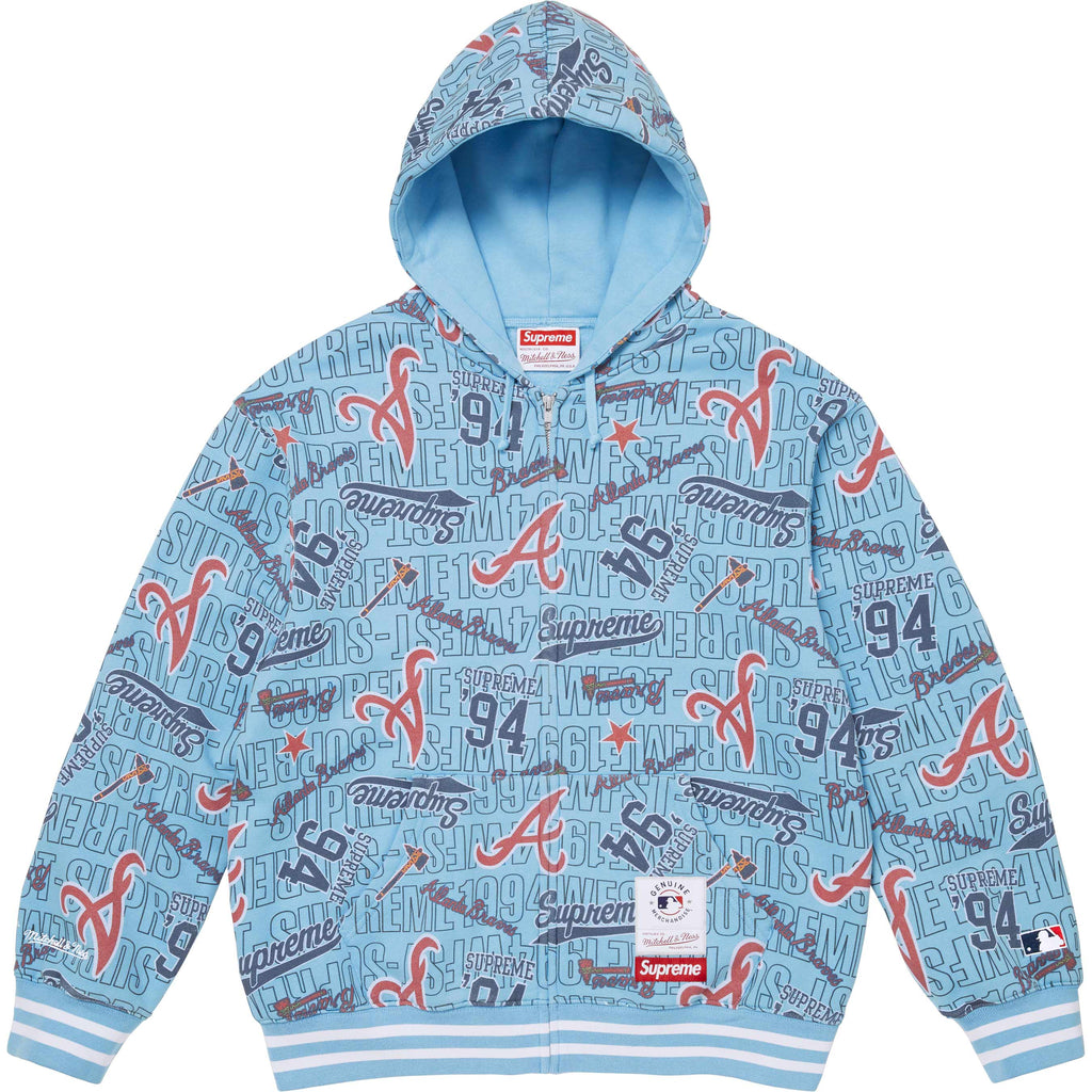Supreme®/Mitchell & Ness® Teams Zip Up Hooded Sweatshirt
