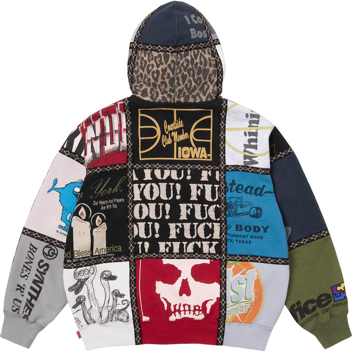 Supreme®/Number (N)ine® Patchwork Zip Up Hooded Sweatshirt - Shop