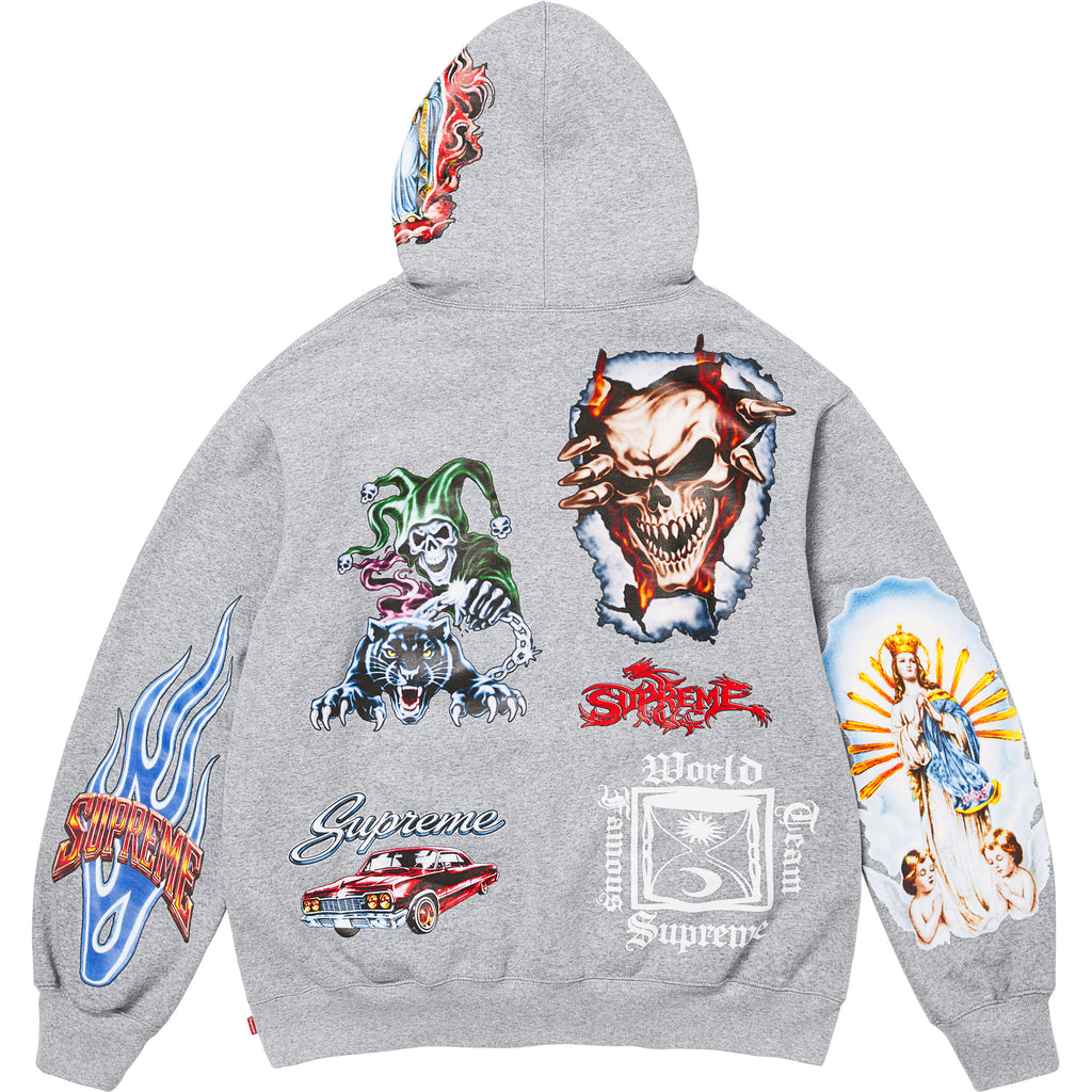 Stickers Hooded Sweatshirt