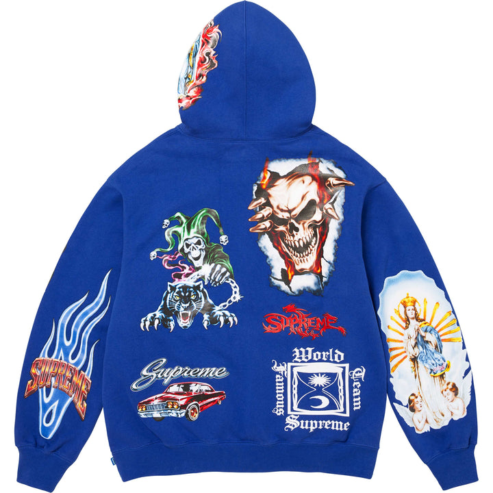 希少✳︎supremeフードロゴパーカー Stickers Hooded Sweatshirt - Shop - Supreme