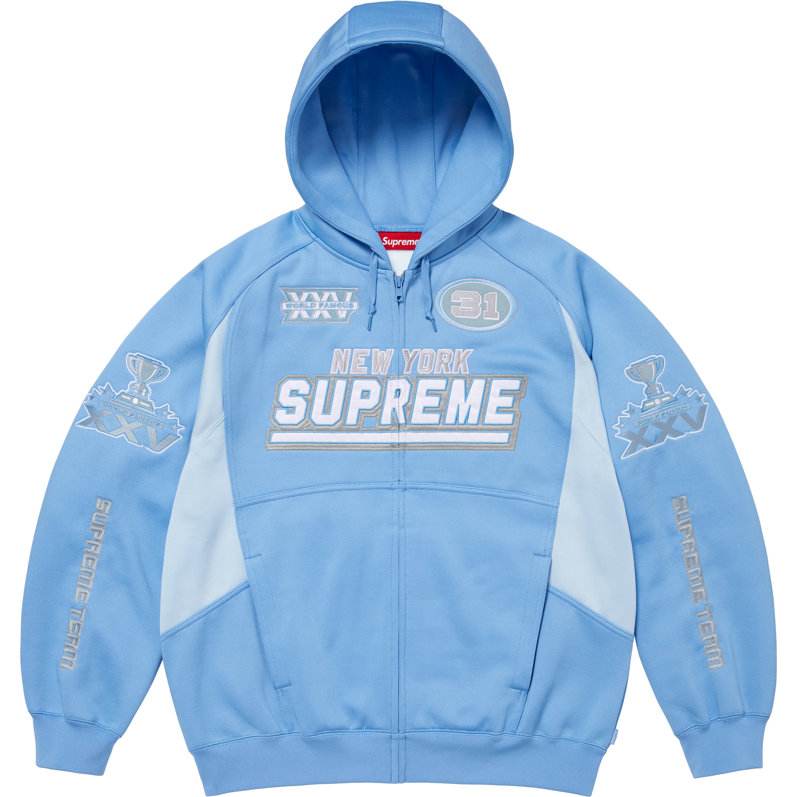 Football Zip Up Hooded Sweatshirt - Shop - Supreme