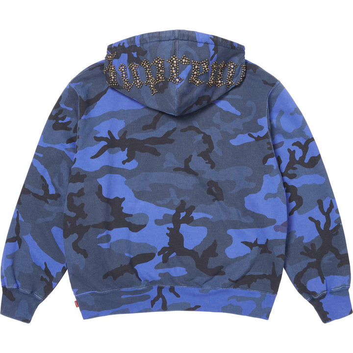 Overdyed Studded Hooded Sweatshirt - Shop - Supreme